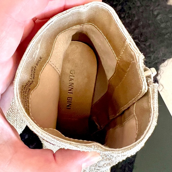 Gianni Bini gold high heel boot - Picture 7 of 12